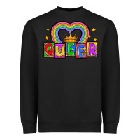 Black queer Heavyweight Sweatshirt - Zillion Design Studio