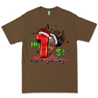 Cacao my first christmas african girl Premium Tee - BarkalooDesign