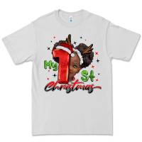 Dove Grey my first christmas african girl Premium Tee - BarkalooDesign