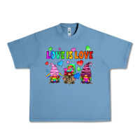 Pebble Blue lgbtq love is love gnomes Urban Heavy Tee - HRA Design Shop