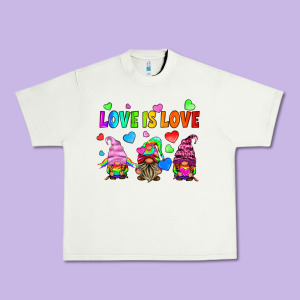 Lgbtq Love Is Love Gnomes Urban Heavy Tee Designed By Hra Design Shop