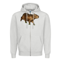 Dove Grey Capybara Zipper Hoodie - LillyAllenDesigns