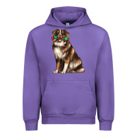Tulip australian shepherd with rope toy Urban Hoodie - texasbilliewilder