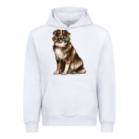 White australian shepherd with rope toy Urban Hoodie - texasbilliewilder