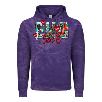 Cloud Purple ekg tech Vintage Hoodie - texasbilliewilder