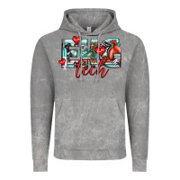 Cloud Rock ekg tech Vintage Hoodie - texasbilliewilder