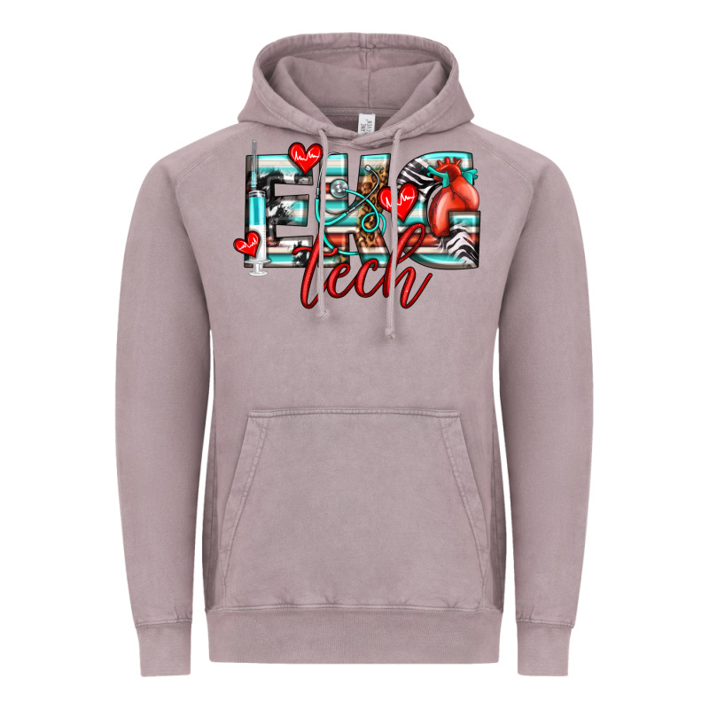 Ekg Tech Vintage Hoodie by texasbilliewilder | Teevron