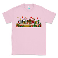 Bubblegum Pink christmas with christmas cross libbey glass Classic Tee - BundleAndBundleShop