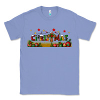 Colony Blue christmas with christmas cross libbey glass Classic Tee - BundleAndBundleShop