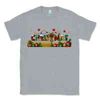 Heather Grey christmas with christmas cross libbey glass Classic Tee - BundleAndBundleShop