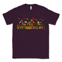 Plum christmas with christmas cross libbey glass Classic Tee - BundleAndBundleShop