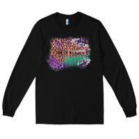 Black Leopard, Cowhide, Wood Pattern Frame Long Sleeve Tee - Bettercallsaul