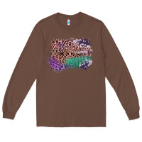 Chestnut Leopard, Cowhide, Wood Pattern Frame Long Sleeve Tee - Bettercallsaul