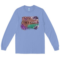 Colony Blue Leopard, Cowhide, Wood Pattern Frame Long Sleeve Tee - Bettercallsaul