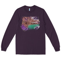 Plum Leopard, Cowhide, Wood Pattern Frame Long Sleeve Tee - Bettercallsaul