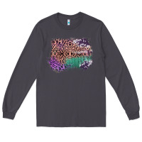 Smoke Leopard, Cowhide, Wood Pattern Frame Long Sleeve Tee - Bettercallsaul