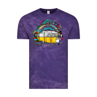 Cloud Purple camp more worry less Vintage Tee - SublimationCraftShop