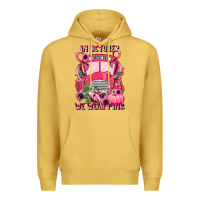 Antique Gold in october we wear pink halloween school bus Premium Hoodie - LillyAllenDesigns