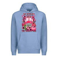 Colony Blue in october we wear pink halloween school bus Premium Hoodie - LillyAllenDesigns