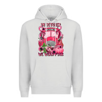 Dove Grey in october we wear pink halloween school bus Premium Hoodie - LillyAllenDesigns