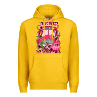 Lemon in october we wear pink halloween school bus Premium Hoodie - LillyAllenDesigns