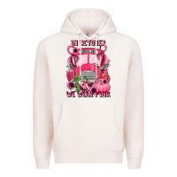 Pale Pink in october we wear pink halloween school bus Premium Hoodie - LillyAllenDesigns