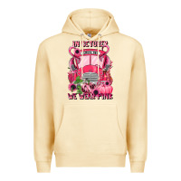 Pina Colada in october we wear pink halloween school bus Premium Hoodie - LillyAllenDesigns