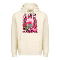 Tofu in october we wear pink halloween school bus Premium Hoodie - LillyAllenDesigns