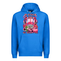 True Royal in october we wear pink halloween school bus Premium Hoodie - LillyAllenDesigns