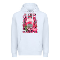 White in october we wear pink halloween school bus Premium Hoodie - LillyAllenDesigns