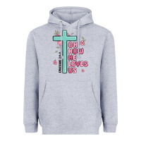 Heather Grey oh how he loves us ephesians 2 4 8 Heavyweight Hoodie - MaliasSmallBusiness