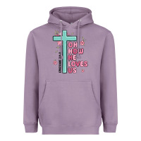 Lavender oh how he loves us ephesians 2 4 8 Heavyweight Hoodie - MaliasSmallBusiness