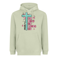 Matcha oh how he loves us ephesians 2 4 8 Heavyweight Hoodie - MaliasSmallBusiness