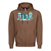 Chestnut winter Christmas tree cakes coffee Zipper Hoodie - Jasminsmagicworld