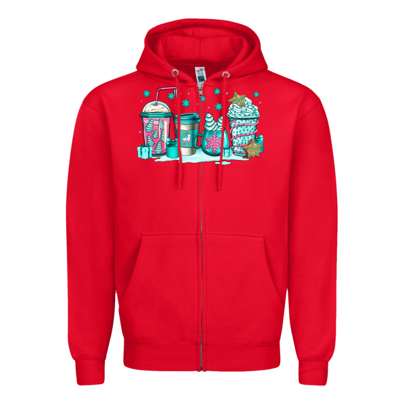 Winter Christmas Tree Cakes Coffee Zipper Hoodie by Jasminsmagicworld | Teevron