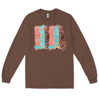 Chestnut Sunflower Leopard Jute Pattern Brushstrokes Long Sleeve Tee - Bettercallsaul