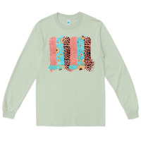 Matcha Sunflower Leopard Jute Pattern Brushstrokes Long Sleeve Tee - Bettercallsaul