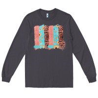 Smoke Sunflower Leopard Jute Pattern Brushstrokes Long Sleeve Tee - Bettercallsaul