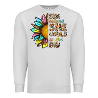 Dove Grey she believed she could so she did Premium Sweatshirt - NancyCooperArtShop