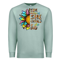Seafoam she believed she could so she did Premium Sweatshirt - NancyCooperArtShop