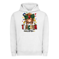Pigment Lunar Rock teacher life blonde caucassian messy bun Urban Hoodie - texasbilliewilder