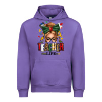 Tulip teacher life blonde caucassian messy bun Urban Hoodie - texasbilliewilder