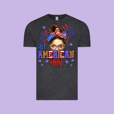 All American Girl Vintage Tee Designed By Neo Western