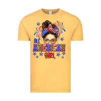 Vintage Mustard All American girl Vintage Tee - Neo Western