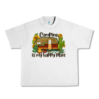 Lunar Rock camping is my happy place caravan Urban Heavy Tee - BarkalooDesign