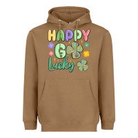 Toasted Coconut happy go lucky Heavyweight Hoodie - MaliasSmallBusiness