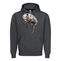 Smoke opossum Zipper Hoodie - LillyAllenDesigns