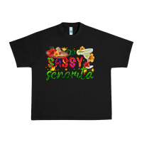 Black sassy senorita Urban Heavy Tee - HRA Design Shop