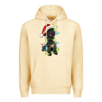 Pina Colada christmas black poodles dog Premium Hoodie - LillyAllenDesigns