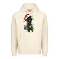 Tofu christmas black poodles dog Premium Hoodie - LillyAllenDesigns